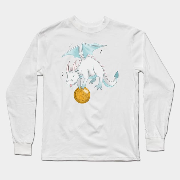 Slip the Dragon Long Sleeve T-Shirt by TheTallGrass